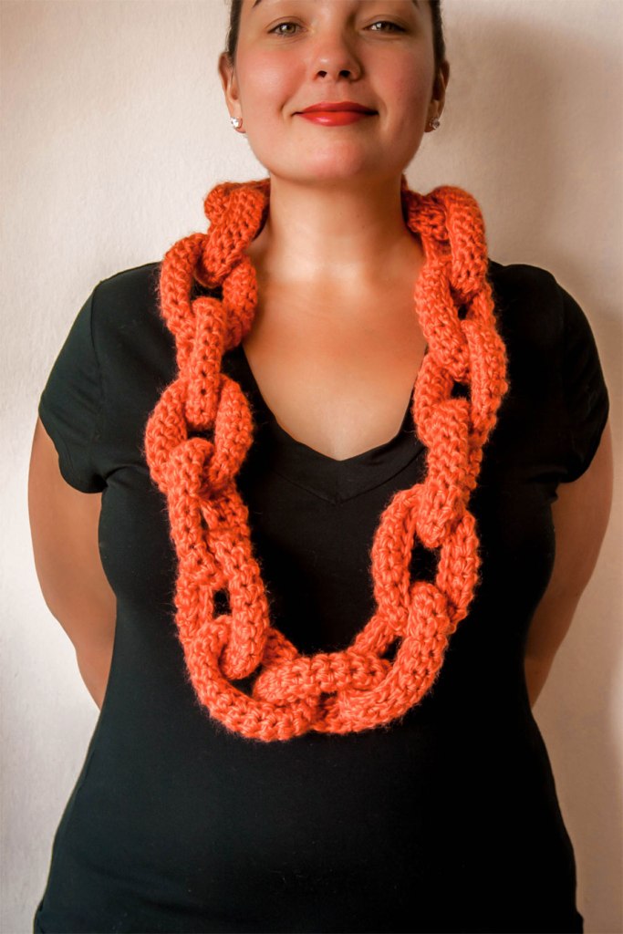 Knits for Life chain scarf