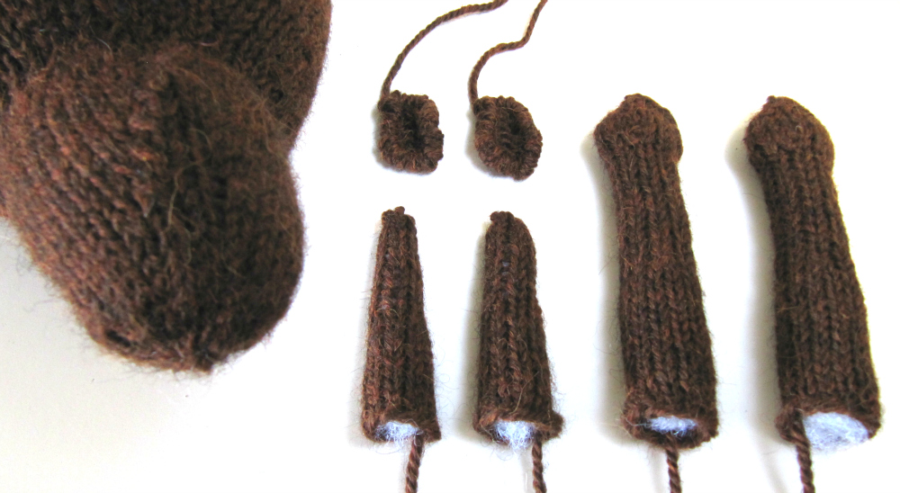 Knit Beaver Limbs