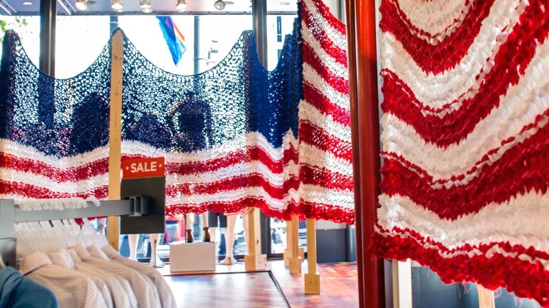 Jumbo Knit Flags for Old Navy